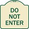 Signmission Parking Lot Do Not Enter Heavy-Gauge Aluminum Architectural Sign, 18" x 18", TG-1818-23429 A-DES-TG-1818-23429 - alternate 1